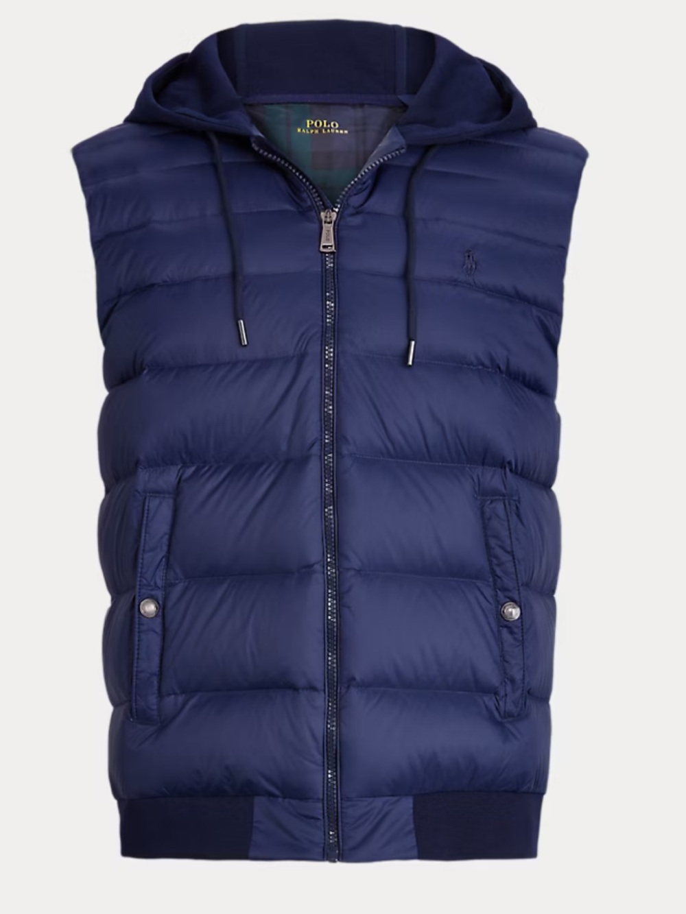 Polo Ralph Lauren navy blue down hooded vest size xxl